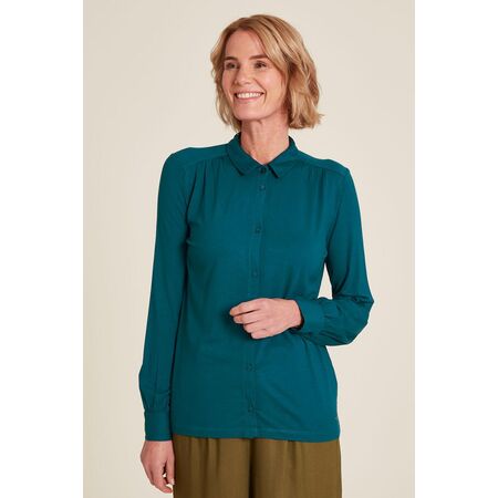 Tranquillo Damen Lockere EcoVero&trade; Bluse bermuda blue