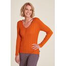 Tranquillo Damen Shirt EcoVero&trade; Viskose dark peach XL