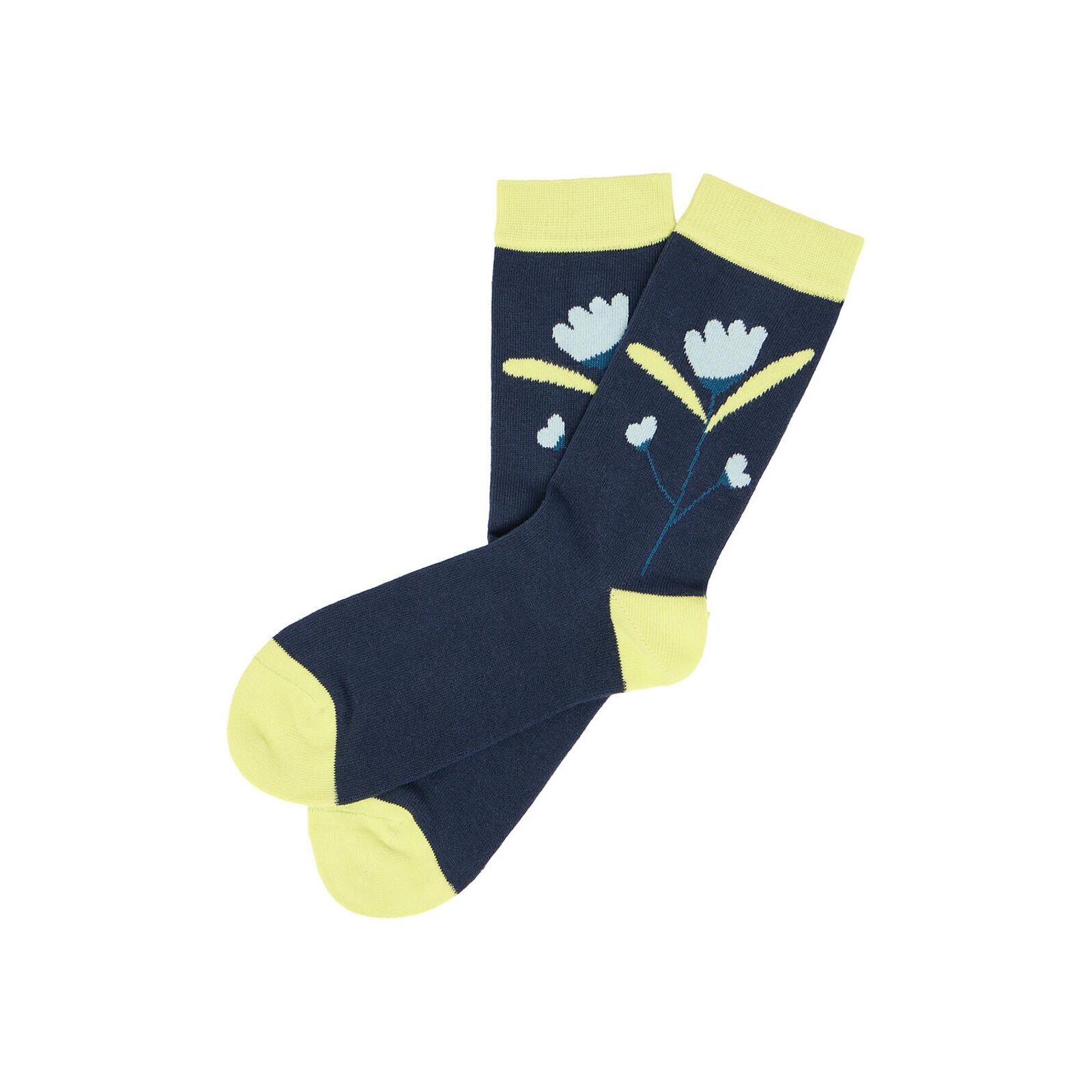 Tranquillo Damen Socken floraler Print primerose 39-42
