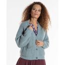 Alma & Lovis Damen Strickjacke Alpaka-Mix Grandpa Tiron