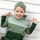 ENFANT TERRIBLE Kinder Hoodie Colourblock dark green-sage