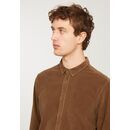 recolution Herren Hemd CARDY Feincord larch brown