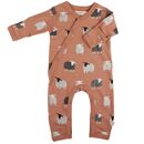 PIGEON ORGANICS Baby Overall mit Wickelffnung bedruckt