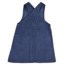 PIGEON ORGANICS Kinder Schrzenkleid Kord in blau 1-2y (90)