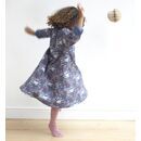 PIGEON ORGANICS Kinder Kleid meadow-night blue 6-12m (77)