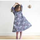 PIGEON ORGANICS Kinder Kleid meadow-night blue 6-12m (77)