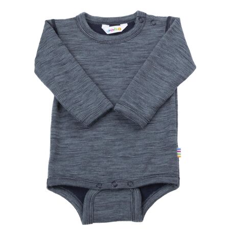 Joha Baby Body Langarm blau und rost