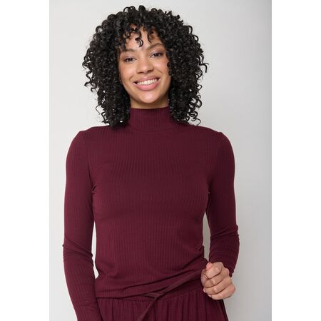 GREENBOMB Damen Longsleeve Turtle neck Weak velvet rain