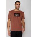 GREENBOMB Herren T-Shirt BIKE CUBE Fusion nutmeg