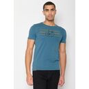 GREENBOMB Herren T-Shirt BIKE HAPPY Guide blue stone