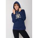 GREENBOMB Damen Kapuzenpullover BIKE FLUFFY Chipper navy M