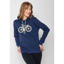 GREENBOMB Damen Kapuzenpullover BIKE FLUFFY Chipper navy M