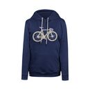 GREENBOMB Damen Kapuzenpullover BIKE FLUFFY Chipper navy M