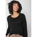 GREENBOMB Damen Langarmshirt BASIC Mind black L