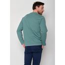 GREENBOMB Herren Langarmshirt BASIC Rough deep sage XL