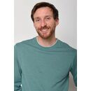 GREENBOMB Herren Langarmshirt BASIC Rough deep sage XL