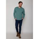 GREENBOMB Herren Langarmshirt BASIC Rough deep sage XL
