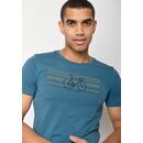 GREENBOMB Herren T-Shirt BIKE HAPPY Guide blue stone S