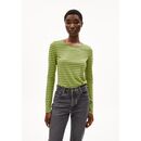 ARMEDANGELS Damen Langarmshirt ENRICAA STRIPES new moss-dark moss S