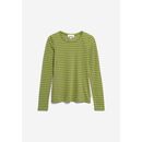 ARMEDANGELS Damen Langarmshirt ENRICAA STRIPES new moss-dark moss S