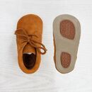 POLOLO Kinder Schuhe Laufanfnger Porto Schnrer braun 23