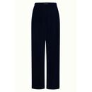 King Louie Damen Hose Peppa Gamine Samt pond blue 36