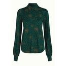 King Louie Damen Bluse Carina Valentine pine green