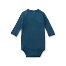 Sanetta Baby Wickelbody Wolle Seide stahlblau 56