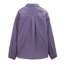 People Wear Organic Damen Satin-Bluse grauviolett L