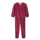 People Wear Organic Kinder Nicki-Pyjama dunkelrot 98