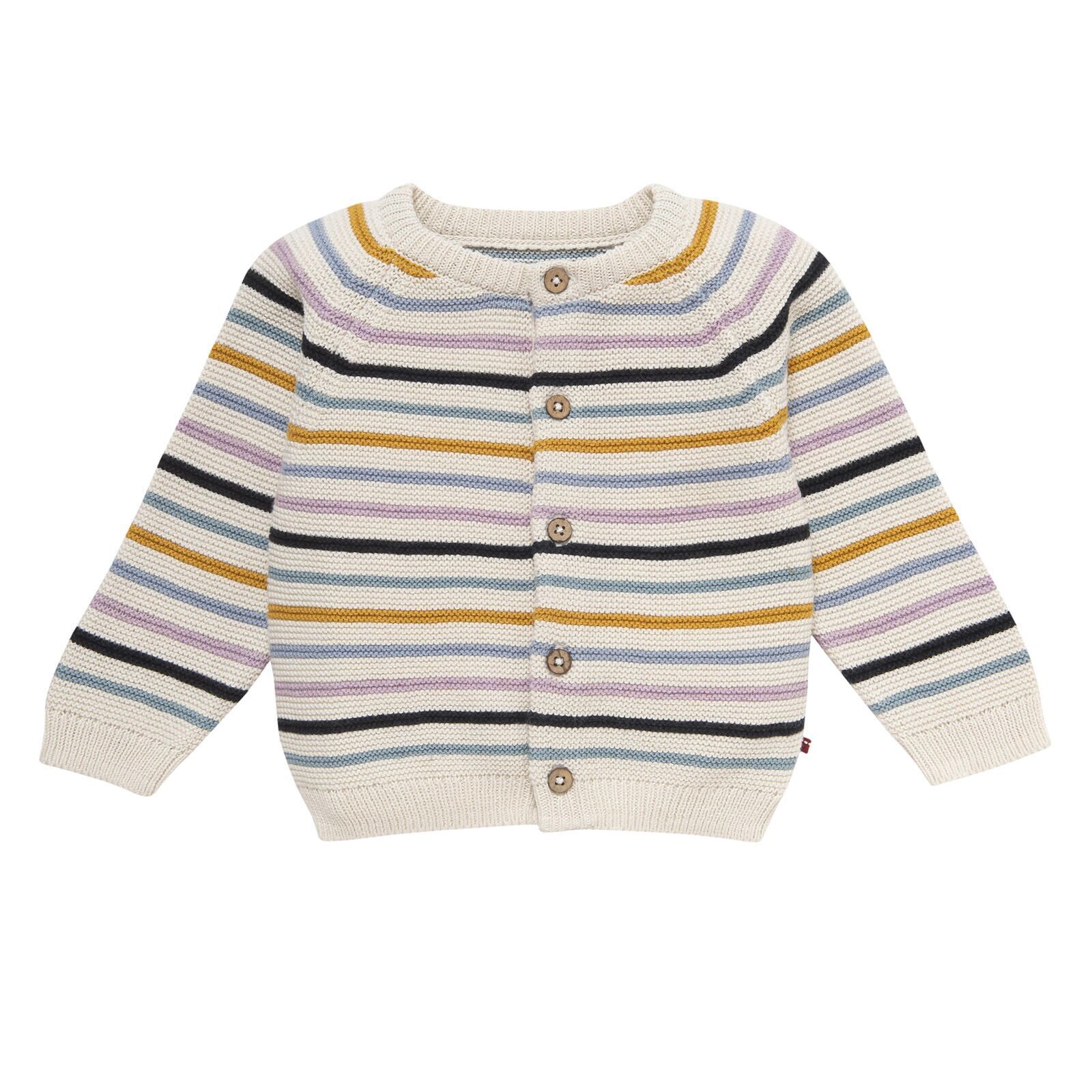 People Wear Organic Baby Strick-Jacke bunt geringelt 98/104