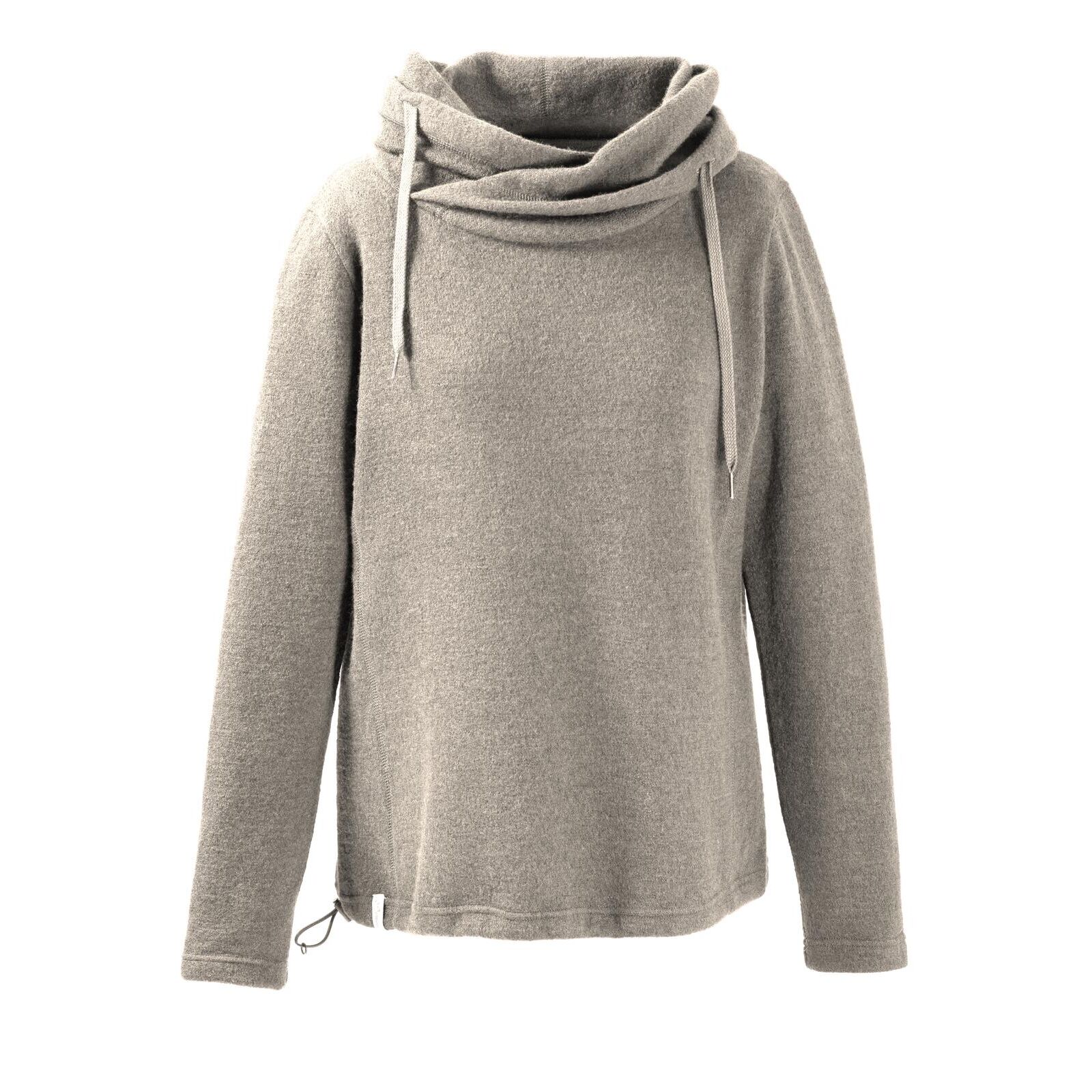 Mufflon Damen Kapuzenpullover Mu-Kusa stone XXL