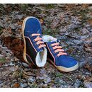 POLOLO Kinder Schuhe Barfu Winterhalbschuh Mario Schnrer blau 25