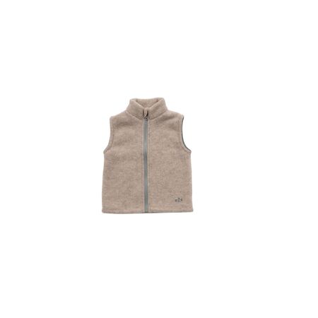 Lilano Kinder Weste ohne Arm Wollfleece sand