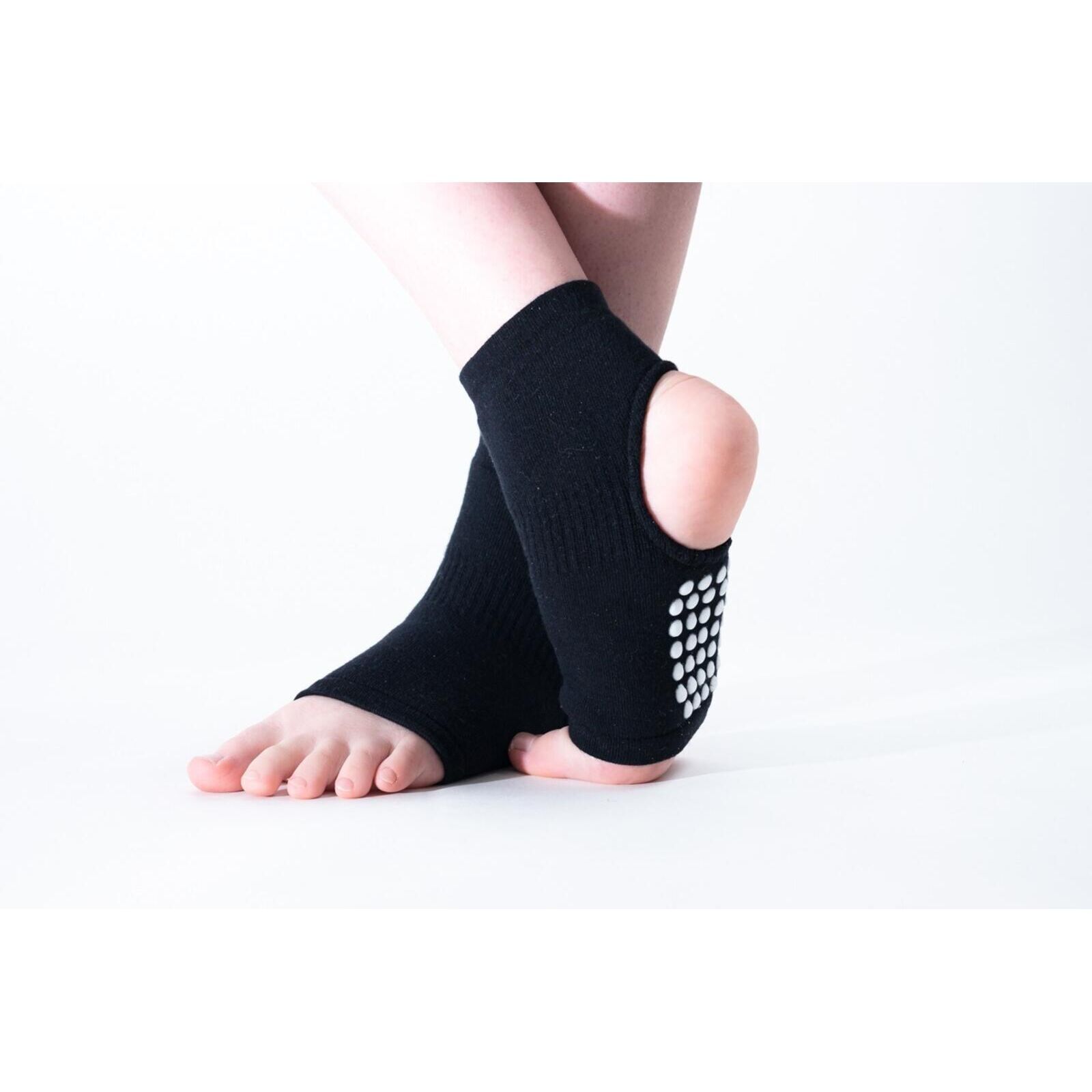 Hirsch Natur Damen Yogasocke schwarz 36/37