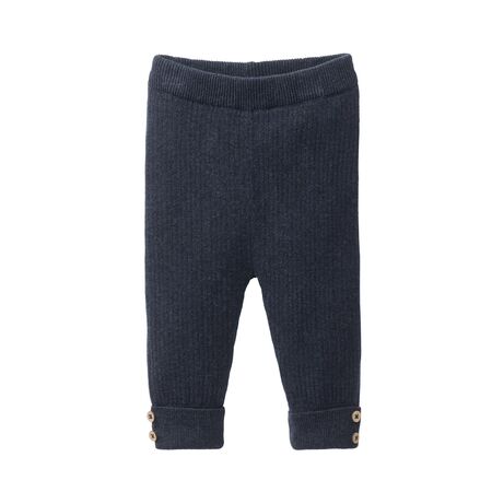 People Wear Organic Baby Strick-Hose dunkelblau melange