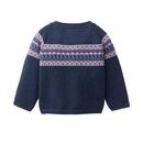 People Wear Organic Baby Norwegerstil-Pullover indigoblau melange