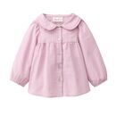 People Wear Organic Baby Bluse mit Kragen malve kariert 62/68