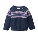 People Wear Organic Baby Norwegerstil-Pullover indigoblau melange 62/68