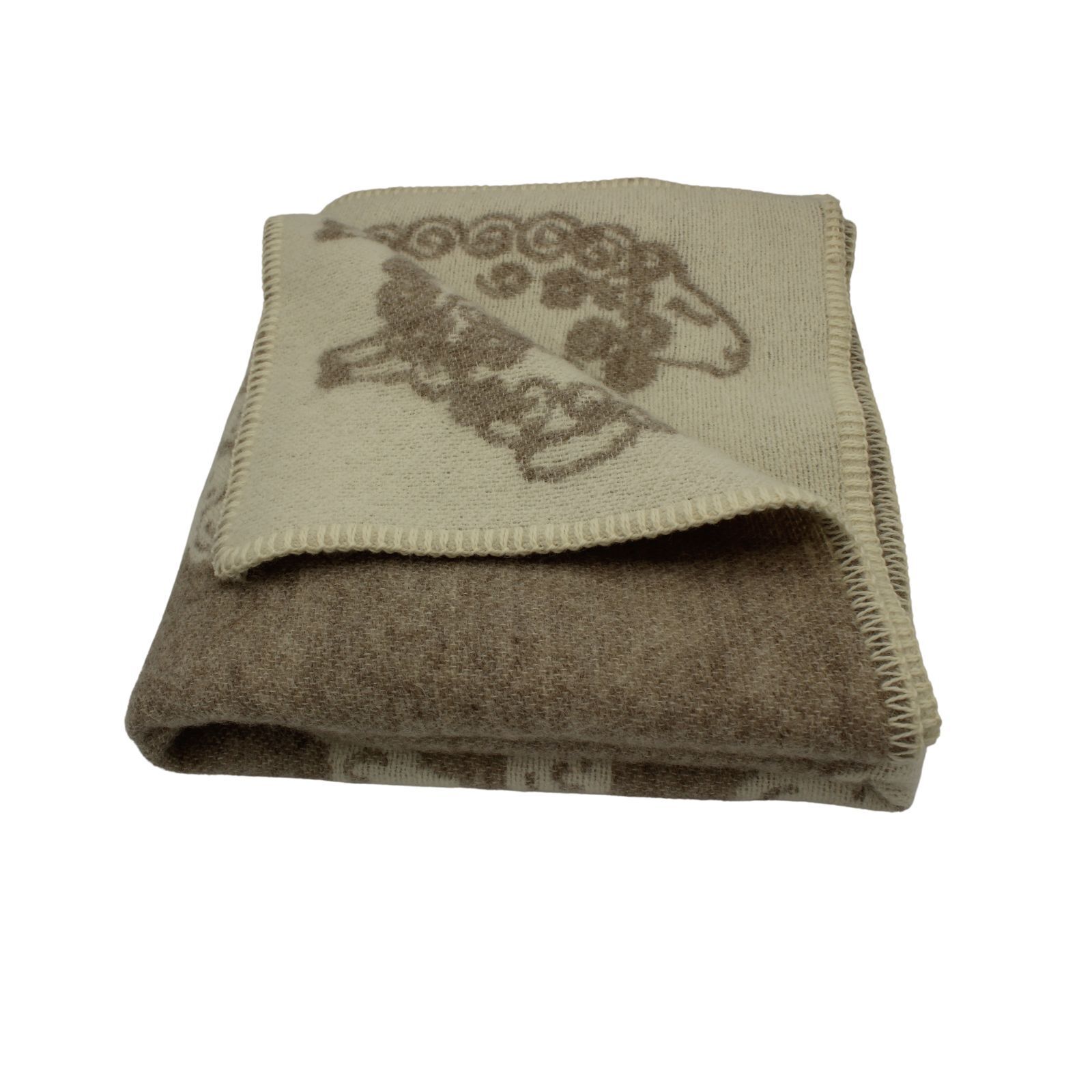 ISLAND WOLLPARADIES Kinder Decke Schaf beige/wei