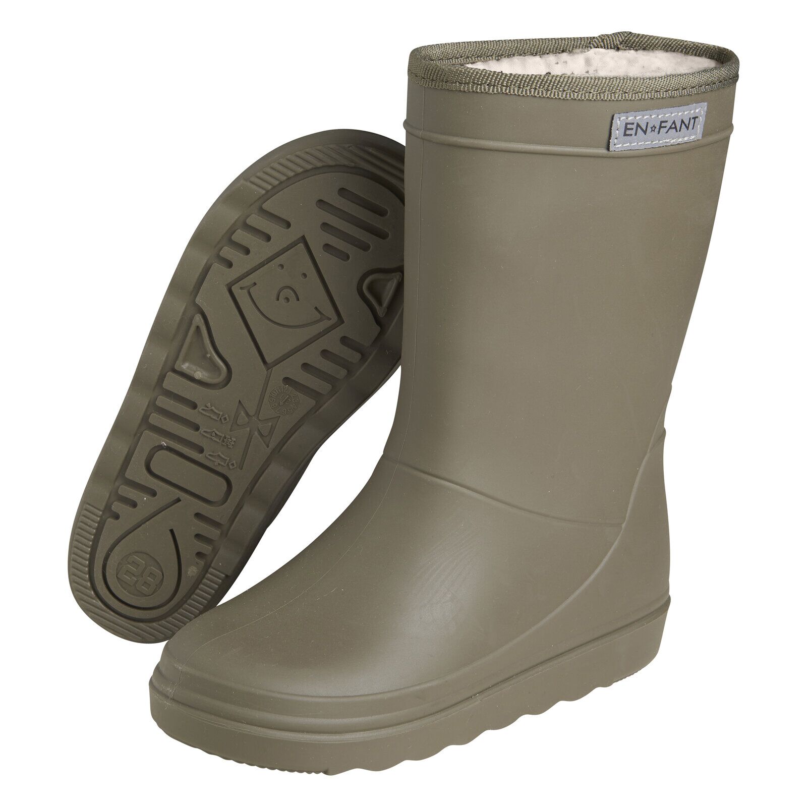 EN FANT Kinder Gummistiefel gefttert Ivy Green 30