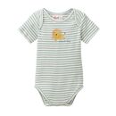 People Wear Organic Baby Body Kurzarm mint gestreift