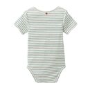 People Wear Organic Baby Body Kurzarm mint gestreift