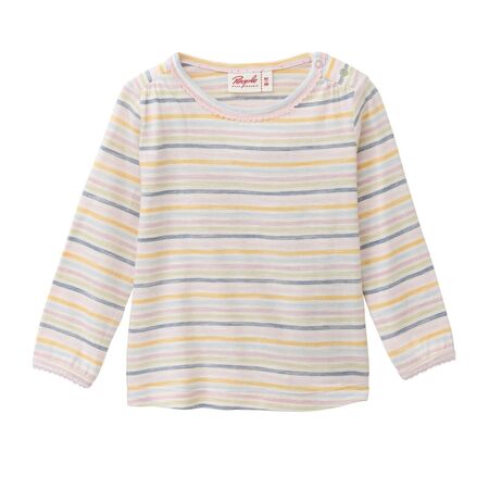 People Wear Organic Baby Shirt langarm bunt geringelt