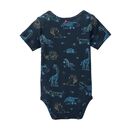 People Wear Organic Baby Body Kurzarm dunkelblau Tiere 62/68