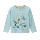 People Wear Organic Kinder Shirt langarm mint/Safari Tour 74/80