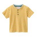 People Wear Organic Baby T-Shirt Henley honiggelb geringelt 62/68