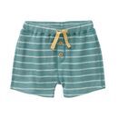 People Wear Organic Baby Hose kurz petrol geringelt 62/68