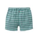 People Wear Organic Baby Hose kurz petrol geringelt 62/68