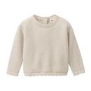 People Wear Organic Baby Pullover Strick kitt melange 74/80